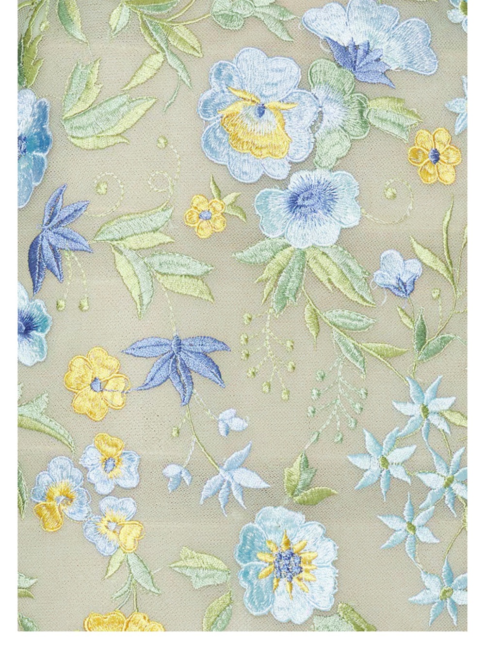Bronx and Banco Portofino Floral Jasmine Maraya Strapless Mini Dress in Blue - Picture 3 of 4